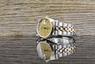 Thumbnail von Tudor Prince Date Day 76213 Gold Linen Diamond Dial Automatik