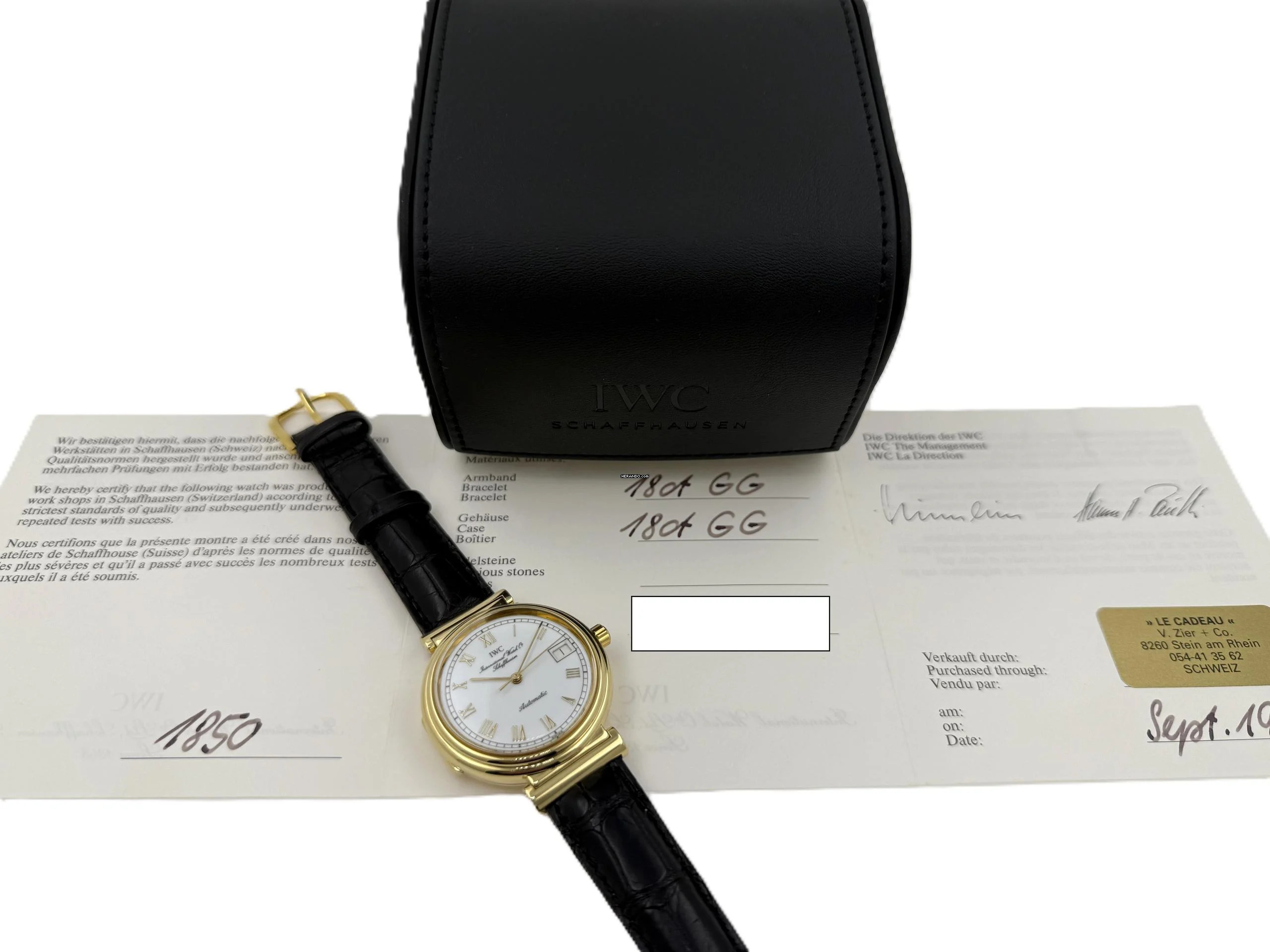 Thumbnail von IWC Da Vinci Classic Ref. 1850 The 8541 18K Hunter Case