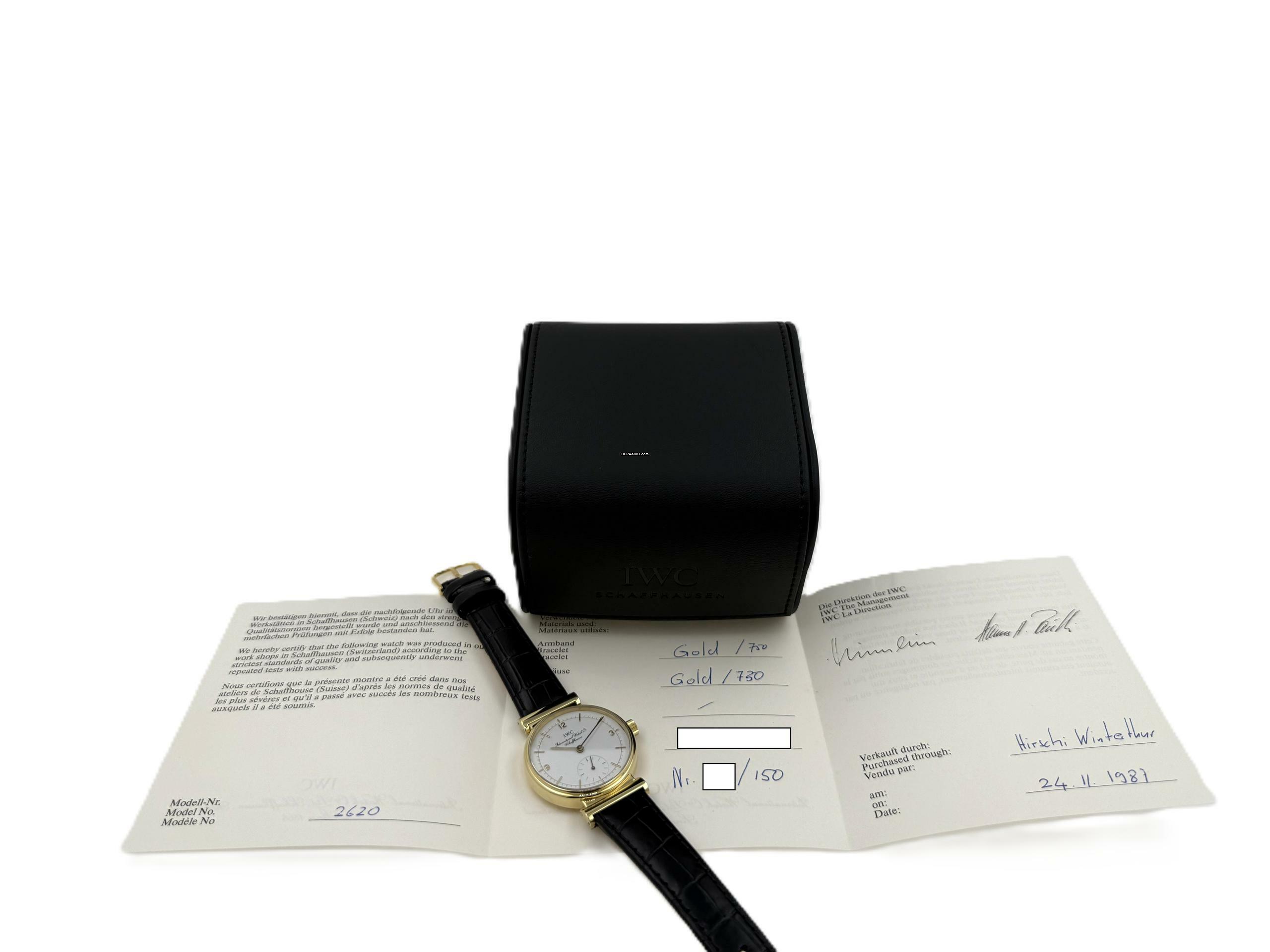 Thumbnail von IWC Classic Limited Edition One of 150 Caliber 88 18K Gold