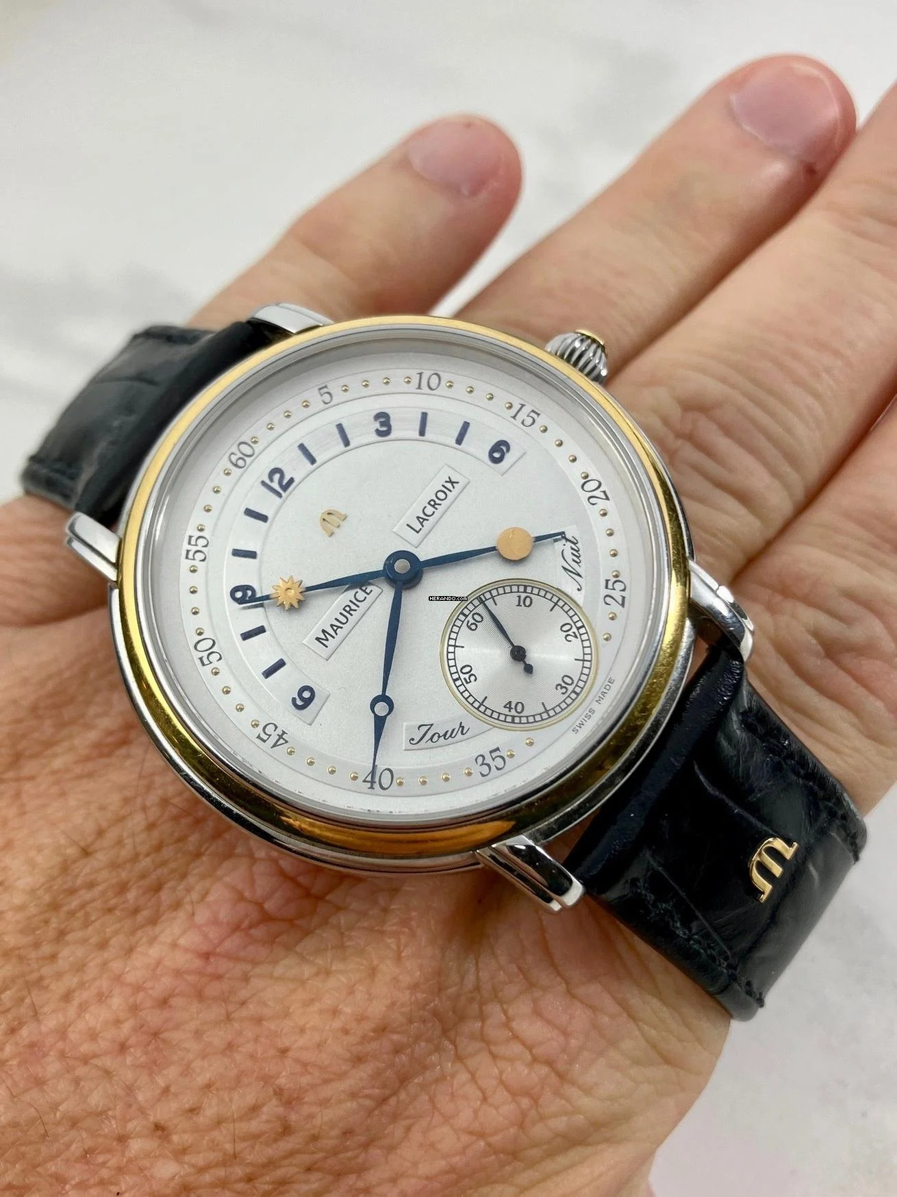  Maurice Lacroix Masterpiece Jour Et Nuit Box +Papiere 