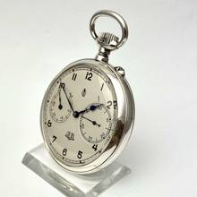 Thumbnail von GUB Glashütte Taschenuhr B-Uhr Marine-Beobachtungsuhr 900/000 Silber