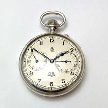 Thumbnail von GUB Glashütte Taschenuhr B-Uhr Marine-Beobachtungsuhr 900/000 Silber