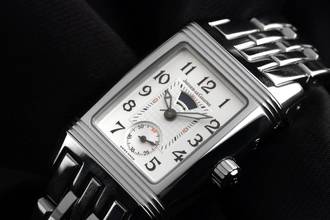 Thumbnail von Jaeger-LeCoultre Reverso Duetto Dia Ref.296.8.73 2007 Full Set wie Neu Vintage