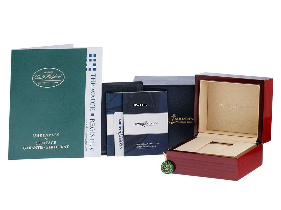  Ulysse Nardin Quadrato Dual Time GMT Ref.243-92 2006 Full Set wie Neu Vintage 