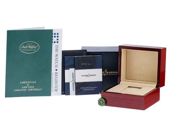  Ulysse Nardin Quadrato Dual Time GMT Ref.243-92 2006 Full Set wie Neu Vintage 