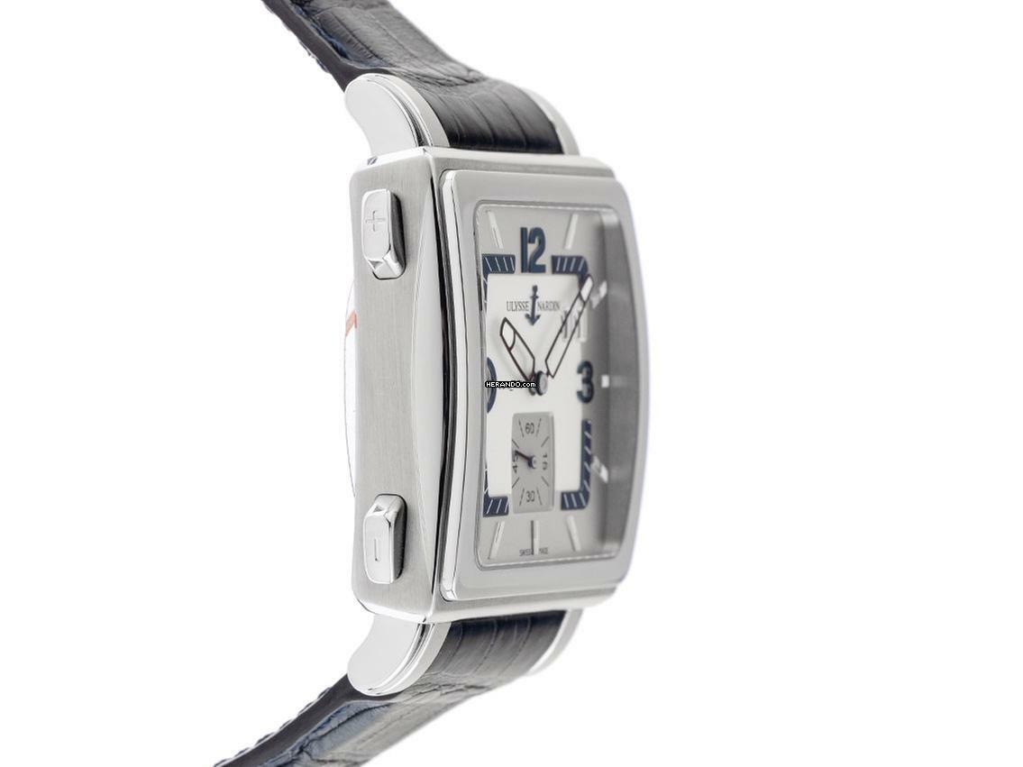 Thumbnail von Ulysse Nardin Quadrato Dual Time GMT Ref.243-92 2006 Full Set wie Neu Vintage