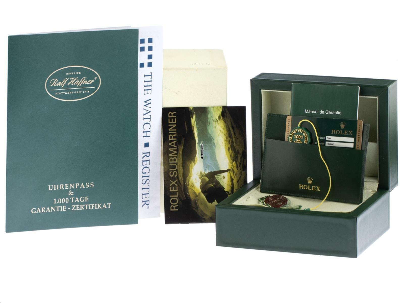  Rolex Submariner (No Date) Ref.114060 2010 Full Set wie Neu Vintage 