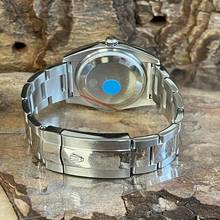 Thumbnail von Rolex Oyster Perpetual Date Date 34 Stahl - blaues Blatt - Ref. 115200