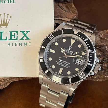  Rolex Submariner Date Submariner Date - Matte Dial - Papiere 1994 - Zwischenreferenz - Ref. 16800 Papers and Revi Papers 
