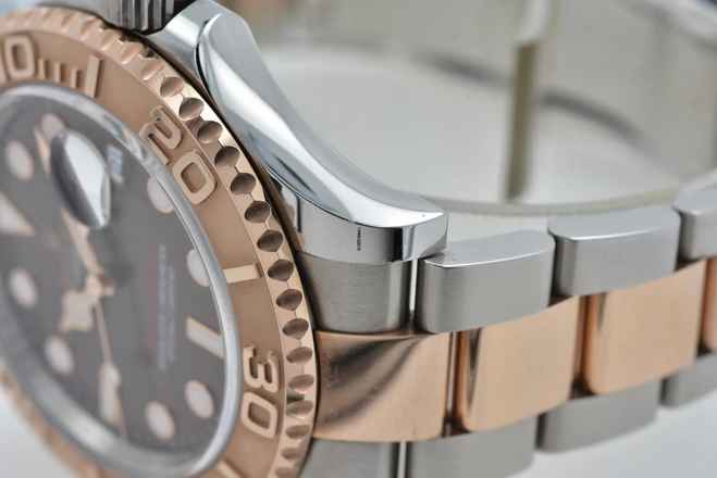  Rolex Yacht-Master 40 18k Rose Gold Stainless Steel Brown Dial 126621 