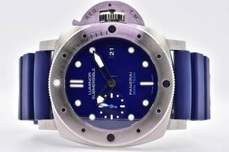 Thumbnail von Panerai Submersible BMG-Tech Luminor Submersible BMG-Tech 47mm Titanium PAM 692 Blue Dial