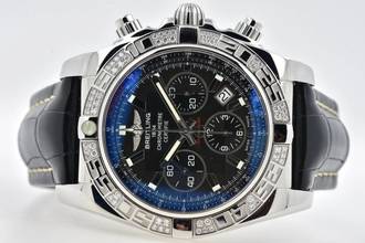 Thumbnail von Breitling Chronomat 44 B01 AB0110AA Chronograph Diamond Bezel