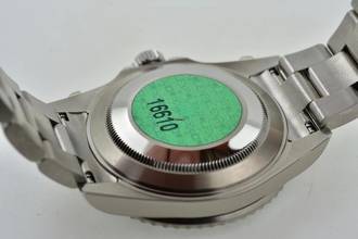 Thumbnail von Rolex Submariner Date 50th 16610LV Full Set LC170 Stickers Stickered