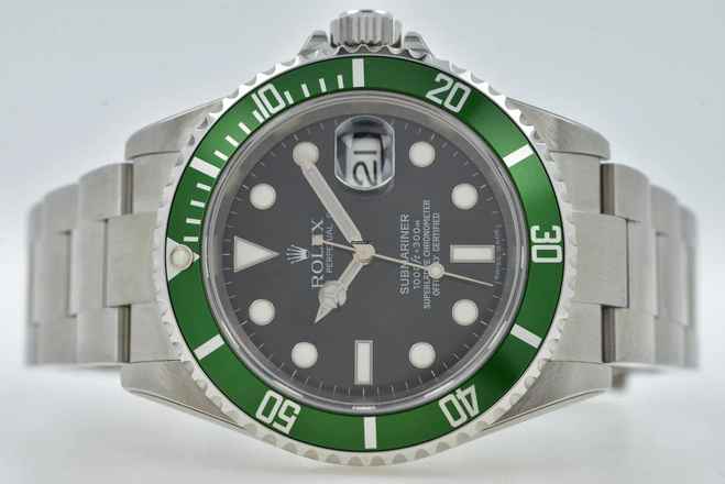  Rolex Submariner Date 50th 16610LV Full Set LC170 Stickers Stickered 