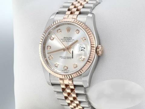  Rolex Datejust 36 36mm 116231 2011 Stahl Rosegold 750 Diamanten Automatik Stainless Steel 18kt Rose Gold Jubilé-band Chronometer Oyster 