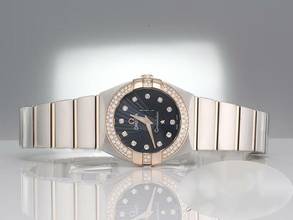 Thumbnail von Omega Constellation Edelstahl Rosegold 750 Diamanten 123.24.24.60.53.001 Steel 18kt Rose Gold Blue Dial