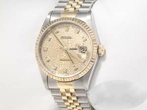 Thumbnail von Rolex Datejust 36 36mm 16233 2004 Stahl Gelbgold 750 Diamanten Automatik Stainless Steel 18kt Yellow Gold Jubilé-band Chronometer Oyster