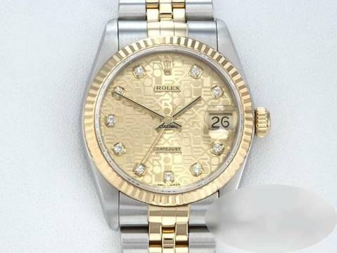  Rolex Datejust 31 Stahl Gelbgold 750 Diamanten Automatik 18kt Yellow Gold Stahl Stainless Steel Jubilé-band Chronometer Oyster 