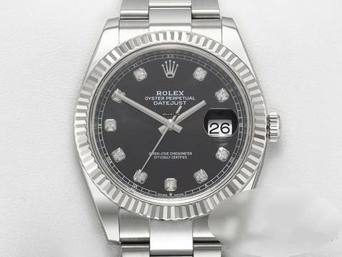  Rolex Datejust 41 126334 2023 Stahl Weißgold Diamanten Automatik Stahl Gold Stainless Steel 18kt White Gold Jubilé-band Chronomter Oyster Black Dial 