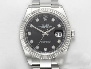 Thumbnail von Rolex Datejust 41 126334 2023 Stahl Weißgold Diamanten Automatik Stahl Gold Stainless Steel 18kt White Gold Jubilé-band Chronomter Oyster Black Dial