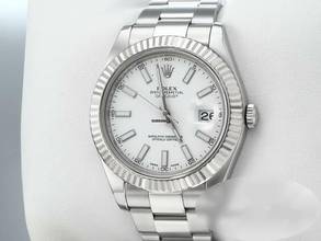 Thumbnail von Rolex Datejust II 41 Mm 116334 2011 Lc100 Stahl Weissgold 750 Automatik Stainless Steel 18kt White Gold Oyster-band Chronometer Gold