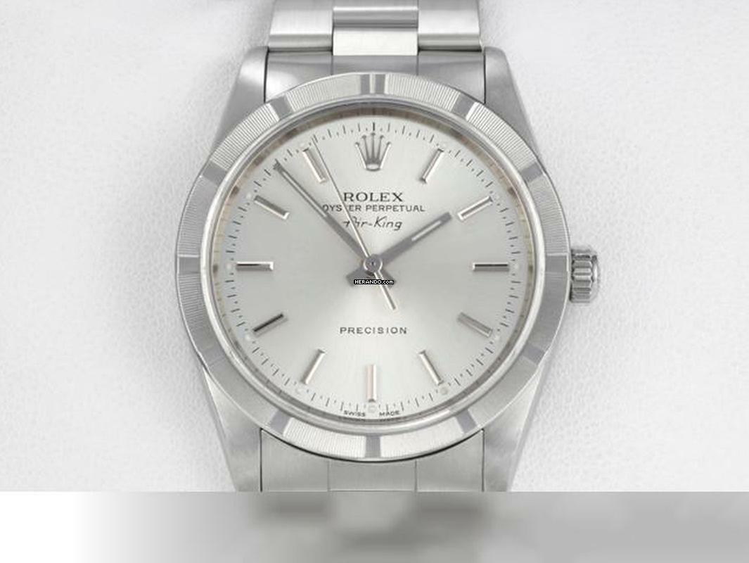  Rolex Air King 34mm Medium 14010m 2001 Edelstahl Automatik Stahl 