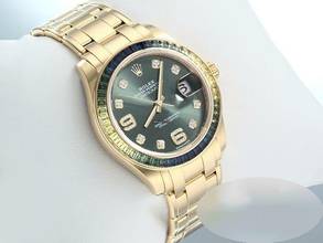 Thumbnail von Rolex Pearlmaster 39mm 86348 Sablv 2019 Gelbgold 750 Diamanten Saphire 18kt Yellow Gold