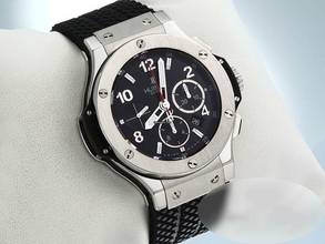 Thumbnail von Hublot Big Bang 44 mm Edelstahl Chronograph 301.sx.130.rx Automatik Herren Steel Black Dial