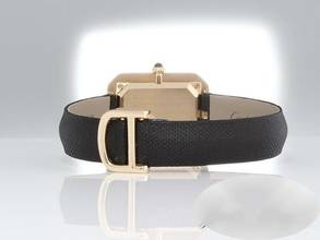 Thumbnail von Cartier Cristallor Paris 78095 Gelbgold 750 Stoffband Handaufzug Lady Damen 18kt Yellow Gold White Dial