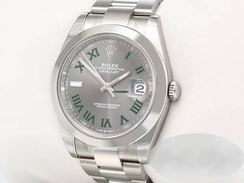  Rolex Datejust 41 41mm 126300 2024 Wimbledon Edelstahl Automatik Stahl Stainless Steel Oyster-band Chronometer 