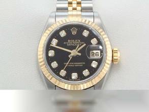 Thumbnail von Rolex Lady-Datejust Edelstahl Gelbgold 750 1996 Diamanten Automatik Stainless Steel 18kt Yellow Gold Jubilé-band Chronometer Oyster Black Dial