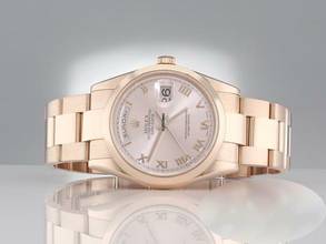 Thumbnail von Rolex Day-Date 36 36mm 118205 2000 Rosegold 750 Automatik Gold Damen Herren 18kt Rose Gold Oyster-band Chronometer