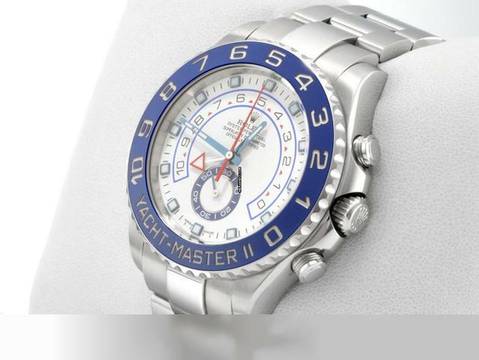  Rolex Yacht-Master II 116680 Edelstahl 2017 Lc100 Chronograph Automatik Stainless Steel White Dial 