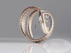 Thumbnail von Bulgari Serpenti Tubogas Edelstahl Rosegold 750 102123 2018 18kt Gold Damen Black Dial