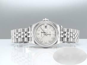 Thumbnail von Rolex Lady-Datejust Stahl Weissgold 750 179174 2010 Diamanten Automatik Gold