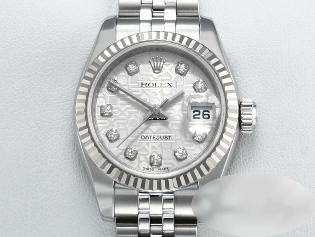  Rolex Lady-Datejust Stahl Weissgold 750 179174 2010 Diamanten Automatik Gold 