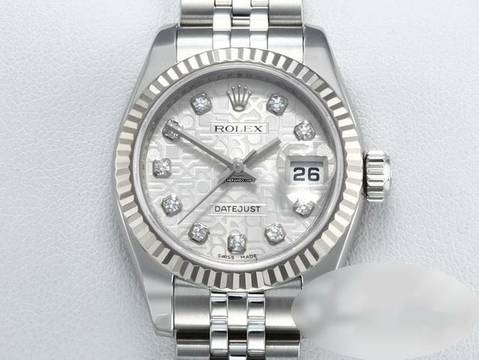  Rolex Lady-Datejust Stahl Weissgold 750 179174 2010 Diamanten Automatik Gold 