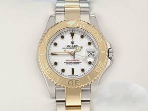 Thumbnail von Rolex Yacht-Master 35mm Edelstahl Gelbgold 750 Automatik Stainless Steel 18kt Yellow Gold Chronometer Oyster-band White Dial