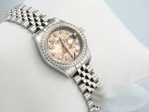 Thumbnail von Rolex Lady-Datejust 26 179384 2010 Stahl Weissgold 750 Diamanten Automatik Gold