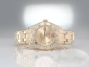 Thumbnail von Rolex Pearlmaster 29mm 80318 Gelbgold 750 2015 Diamanten Rubine Automatik Lady