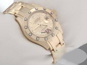 Thumbnail von Rolex Pearlmaster 29mm 80318 Gelbgold 750 2015 Diamanten Rubine Automatik Lady