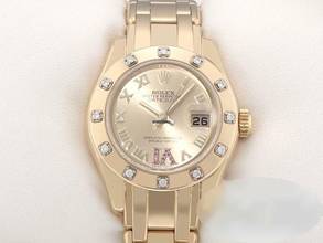 Thumbnail von Rolex Pearlmaster 29mm 80318 Gelbgold 750 2015 Diamanten Rubine Automatik Lady