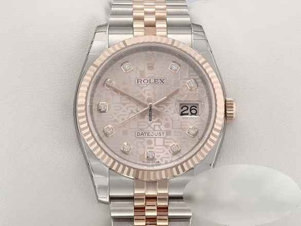  Rolex Datejust 36 Mm 116231 2011 Stahl Rosegold 750 Diamanten 