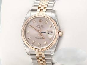 Thumbnail von Rolex Datejust 36 36mm 116231 2011 Stahl Rosegold 750 Diamanten