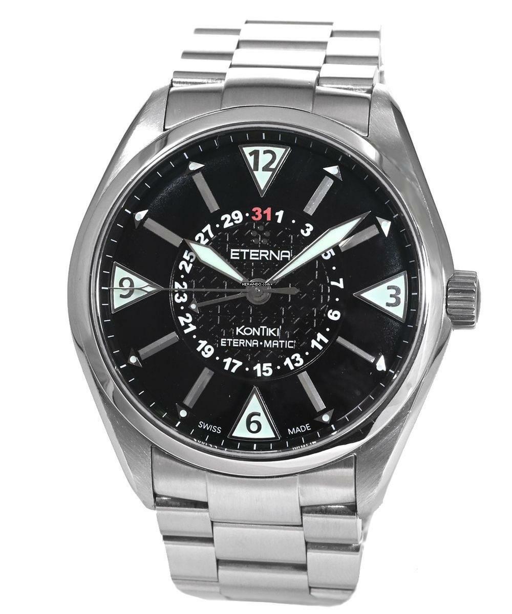  Eterna Kontiki Automatik 4 Zeiger-Uhr Ref. 1592.41.41.0217 