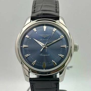  Longines Conquest Heritage Automatic Watch 38.00 mm Stainless Steel CONQUEST HERITAGE blue NEW FULL SET 