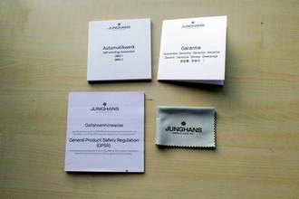 Thumbnail von Junghans Meister Chronoscope silber English Date NEW FULL SET