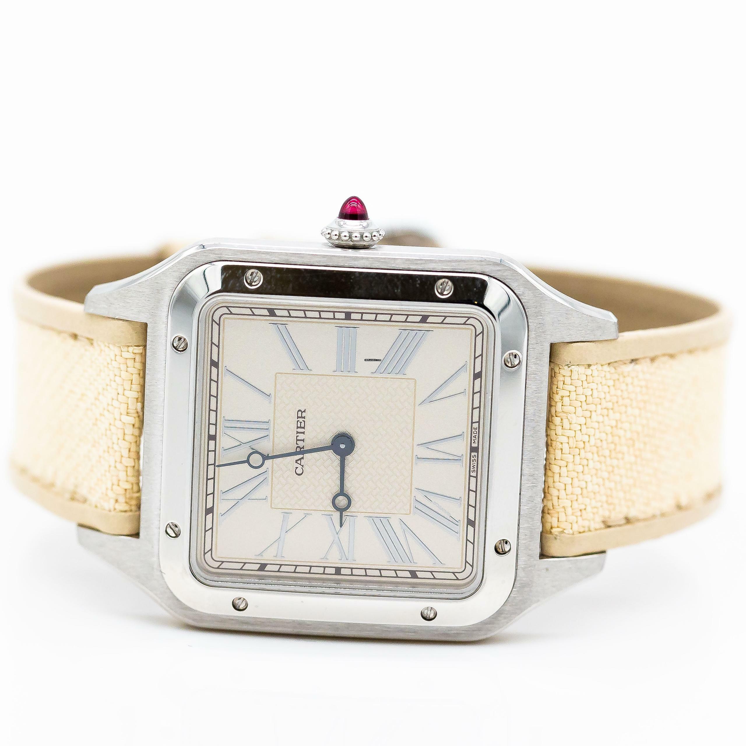 Thumbnail von Cartier Santos Dumont Platinum Full Set 2020 12/30 Limitiert Ungetragen