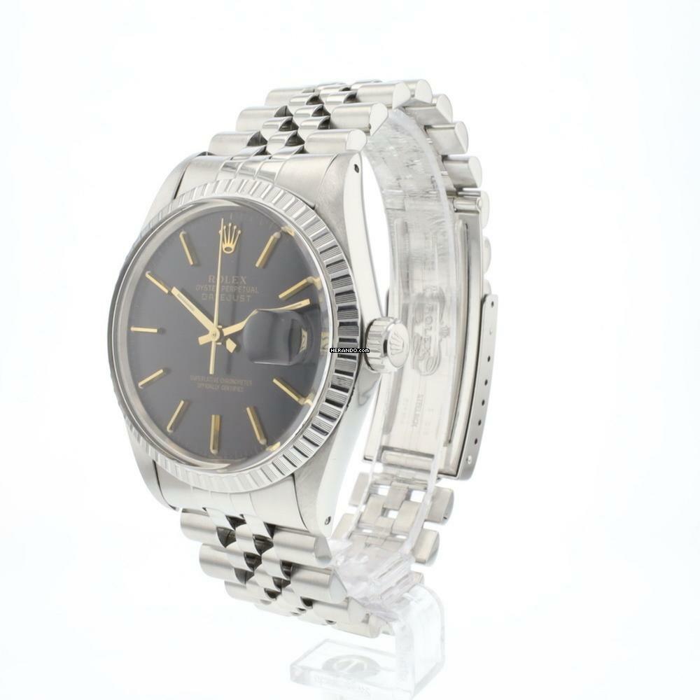  Rolex Datejust 36 Jubilee Fluted Black Dial 