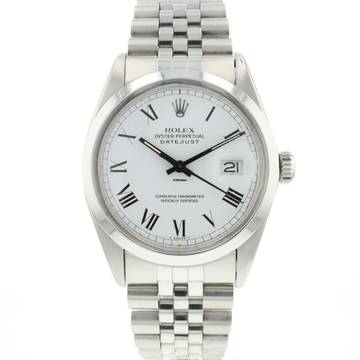  Rolex Datejust 36 Steel Jubilee White Buckley Dial 